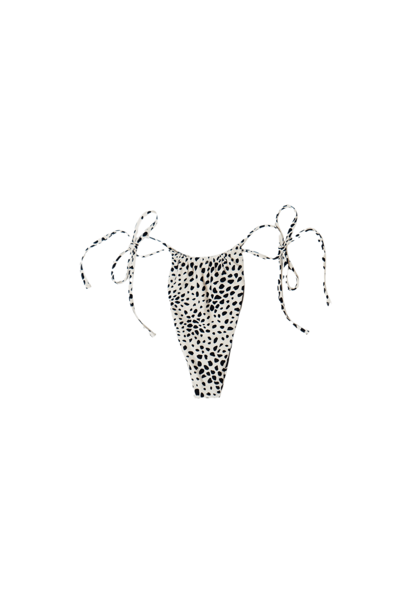 Laguna Ruched Bikini Bottom - Zebra/ Dalmatian