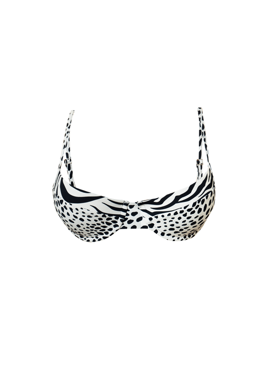 Newport Bikini Bra - Zebra/ Dalmatian