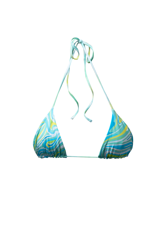 Laguna Triangle Bikini Top - Swirl/ Tie-Dye