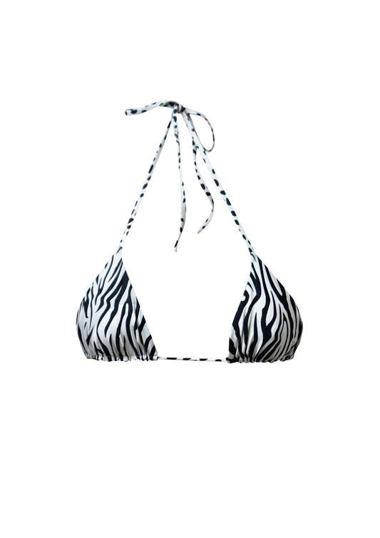 Laguna Triangle Bikini Top - Zebra/ Dalmatian