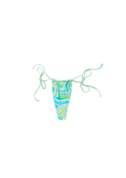 Laguna Ruched Bikini Bottom - Swirl/Tie-Dye